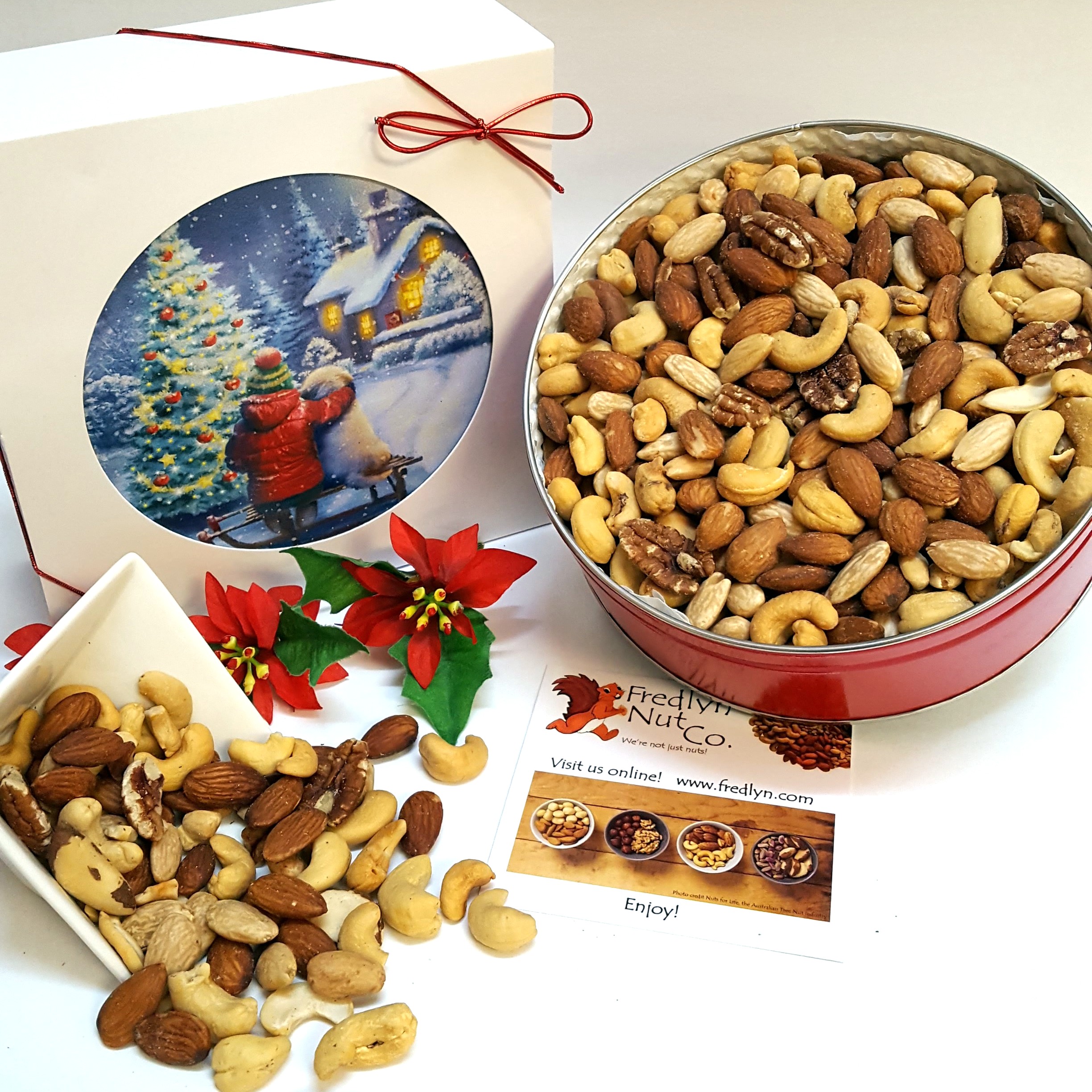 The World's Finest Mixed Nuts (50% Less Salt) - Gift Tins 